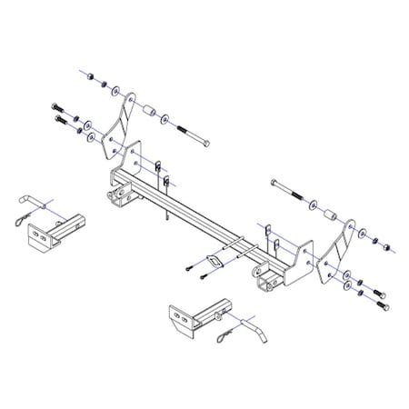 Roadmaster BASEPLATE JEEP WRANGLER - WARN ELITE BUMPER ONLY XL 2.5 1439-1